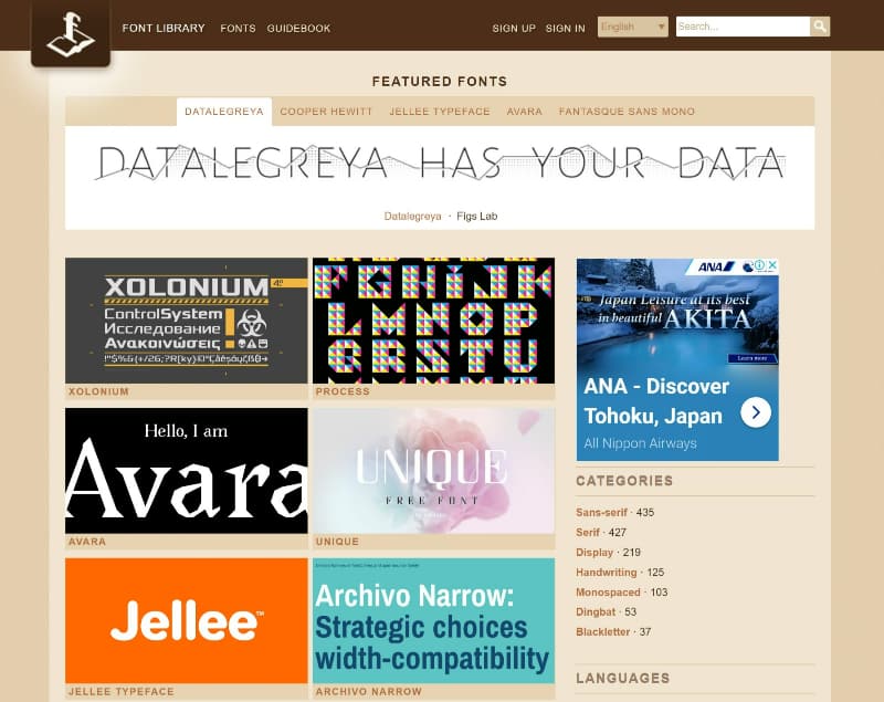 Font Library
