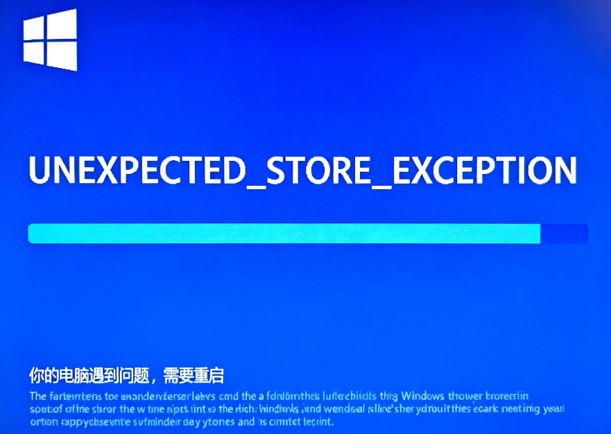 如何修复Windows中的意外存储异常蓝屏错误