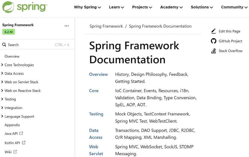 Spring Framework 手册